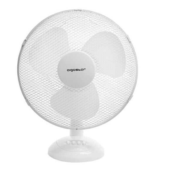 Aigostar - Stolni ventilator 45W/230V 34 cm bijela