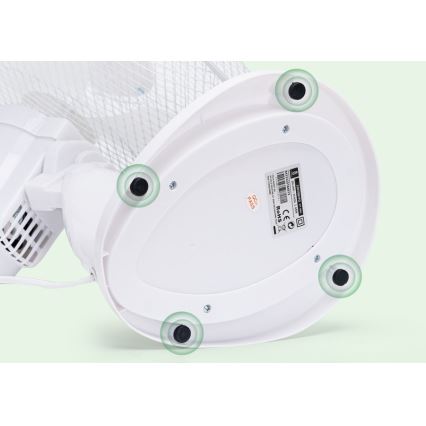 Aigostar - Stolni ventilator 45W/230V 34 cm bijela