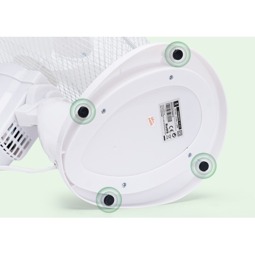 Aigostar - Stolni ventilator 45W/230V 34 cm bijela