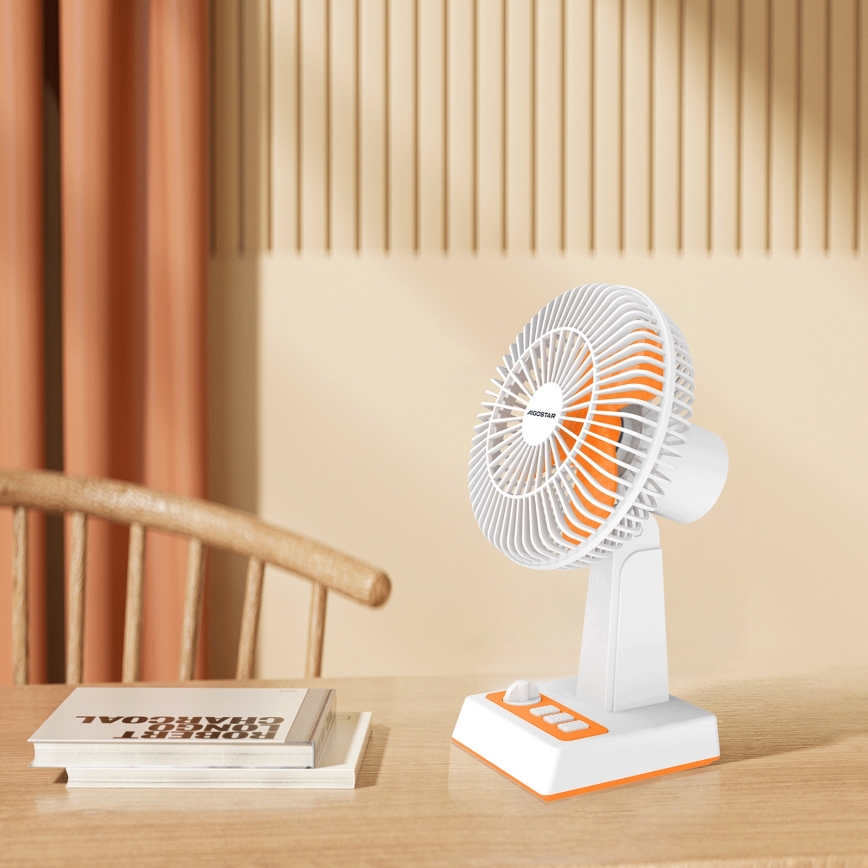 Aigostar - Stolni ventilator 6W/USB