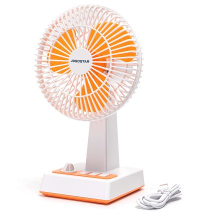 Aigostar - Stolni ventilator 6W/USB