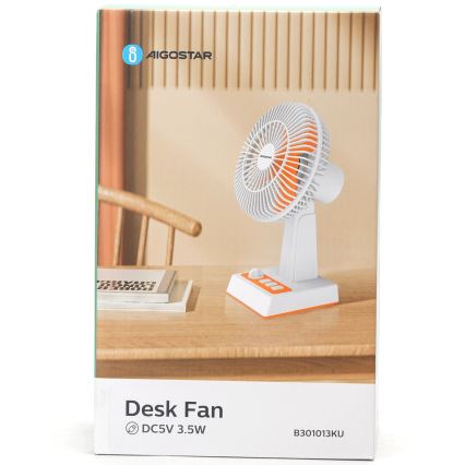Aigostar - Stolni ventilator 6W/USB