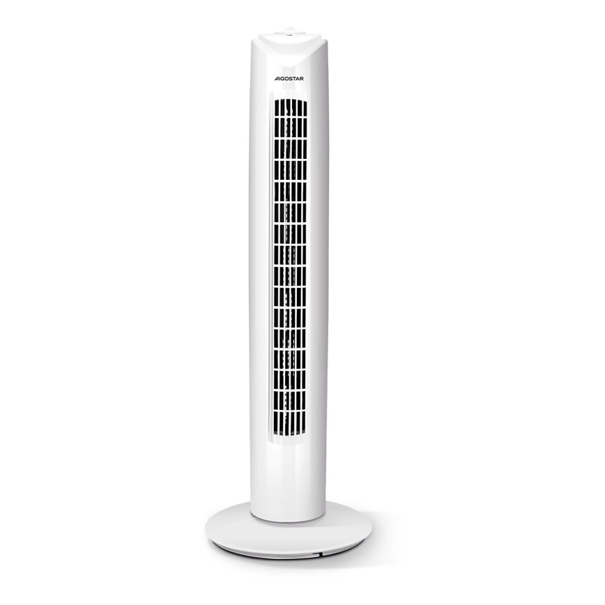 Aigostar - Stupni ventilator 45W/230V bijela