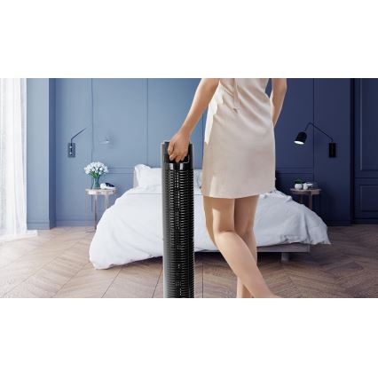 Aigostar - Stupni ventilator 45W/230V crna