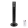 Aigostar - Stupni ventilator 50W/230V crni Wi-Fi + daljinski upravljač
