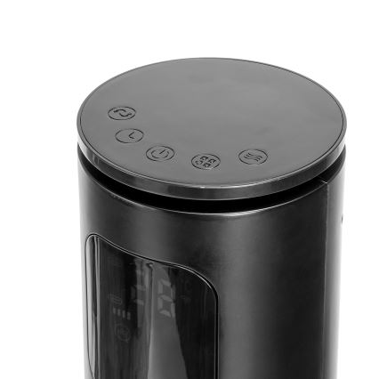 Aigostar - Stupni ventilator 50W/230V crni Wi-Fi + daljinski upravljač