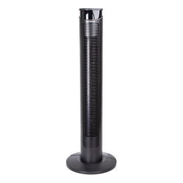 Aigostar - Stupnični ventilator 45W/230V crni + daljinski upravljač