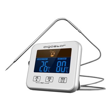 Aigostar - Termometar za meso s LCD zaslonom 0-250 °C 2xAAA