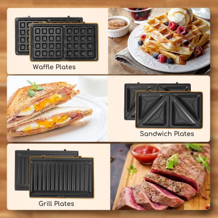 Aigostar - Toster 800W/230V crne boje