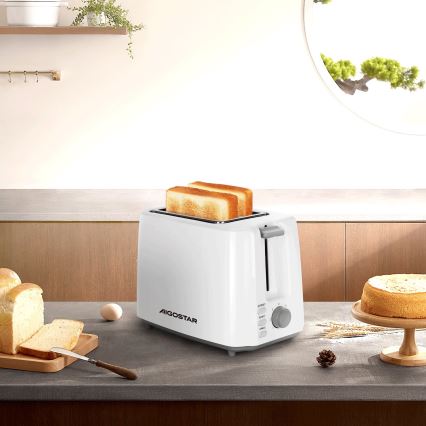 Aigostar - Toster s dva otvora 750W/230V bijela