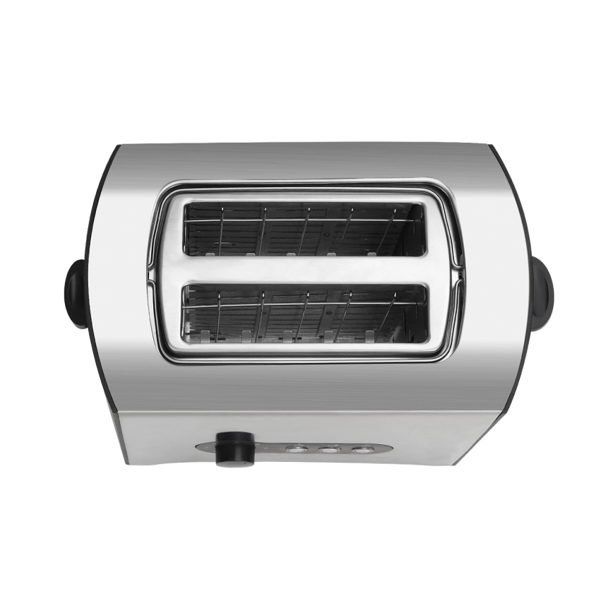 Aigostar - Toster s dva otvora 900W/230V mat krom