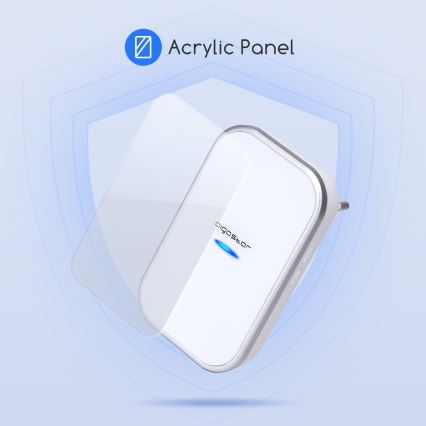 Aigostar - Utično bežično zvono 230V/12V IP44 bijela