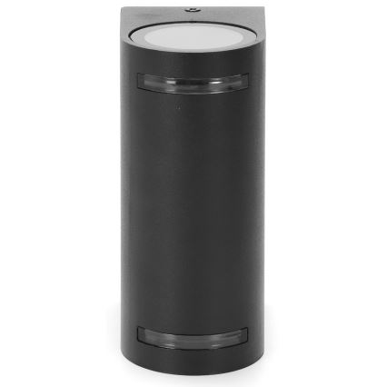 Aigostar - Vanjska zidna svjetiljka 2xGU10/35W/230V crna IP54