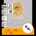 Aigostar - vanjski božićni LED niz 200xLED/8 funkcija 13m IP44 topla bijela