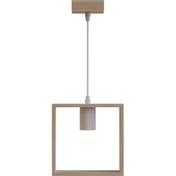 Aigostar - Viseći luster 1xE27/60W/230V bež
