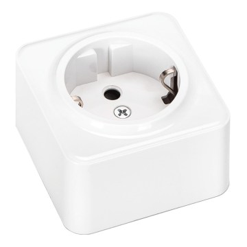 Aigostar - Zidna kućna utičnica SCHUKO 250V bijela