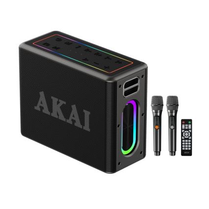 AKAI ABTSW-120 - Bežični zvučnik sa dva mikrofona 80W/4000 mAh IPX6