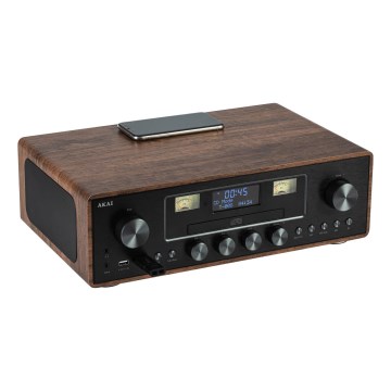 AKAI AM-100 RHAPSODY - Mikrosustav s CD/FM/DAB/AUX/USB/MP3 40W/230V + daljinski upravljač