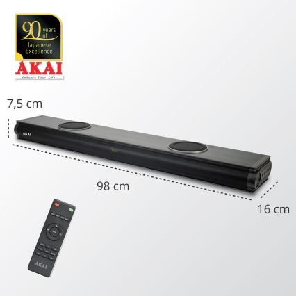 AKAI ASB-29 - Soundbar s aktivnim subwooferom 120W/230V + daljinski upravljač
