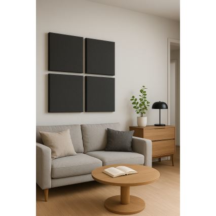 Akustični panel SILENCE 58x58 cm antracit