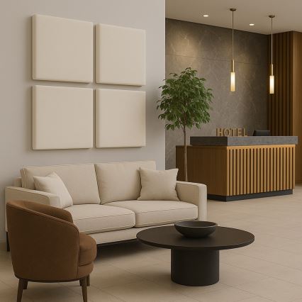 Akustični panel SILENCE 58x58 cm krem boje