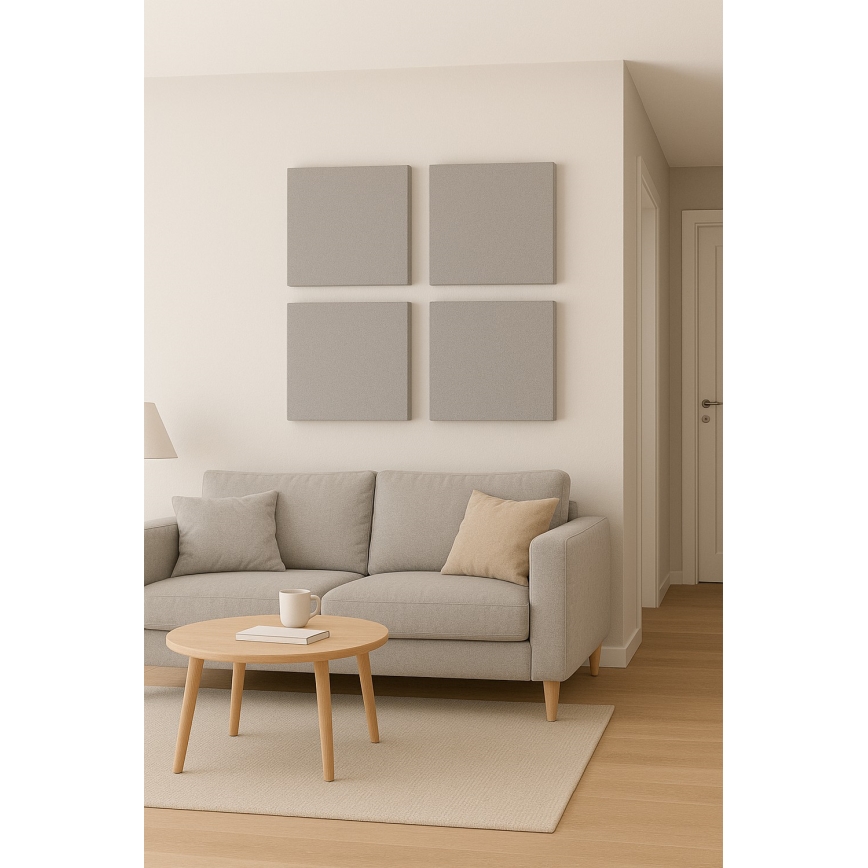 Akustični panel SILENCE 58x58 cm sivi