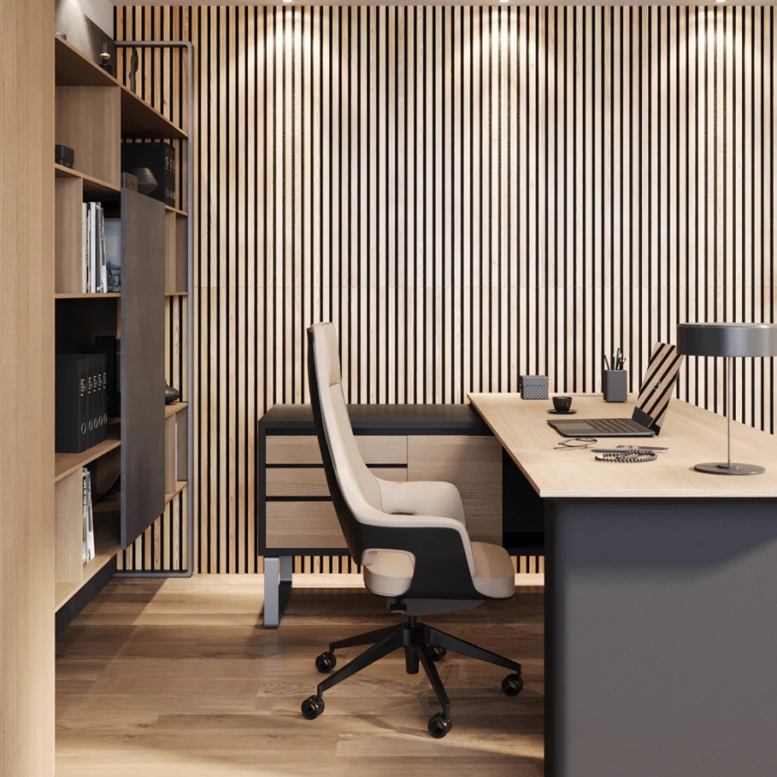 Akustični zidni panel VASALUND 240x52 cm hrast