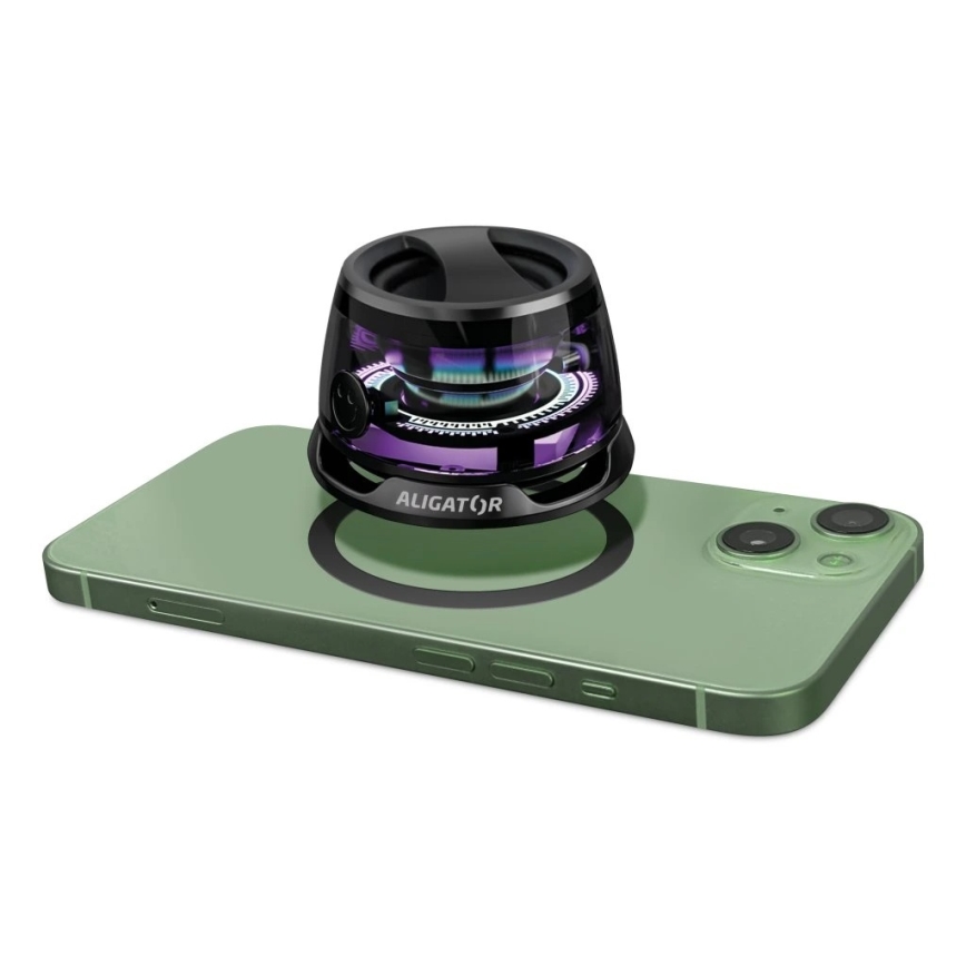 Aligator ABSMB01 - magnetni zvučnik za MagSafe Mini Beat 400 mAh crna