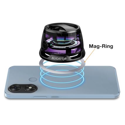 Aligator ABSMB01 - magnetni zvučnik za MagSafe Mini Beat 400 mAh crna