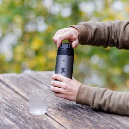 Aligator ACM002 - Putni punjivi aparat za kavu PortaCaffé 3u1 72W/7500 mAh siva