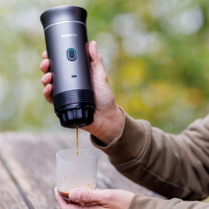 Aligator ACM002 - Putni punjivi aparat za kavu PortaCaffé 3u1 72W/7500 mAh siva