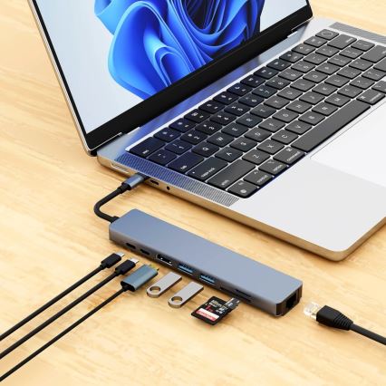 Aligator AHUB001 - USB-C hub 8 u 1