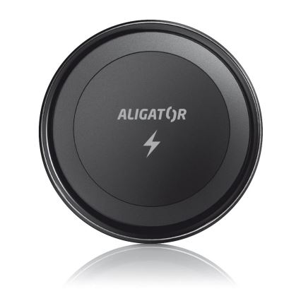 Aligator AMS05BK - Magnetni držač za mobilni telefon u automobilu s bežičnim Qi punjenjem 15W i MagSafe, crni
