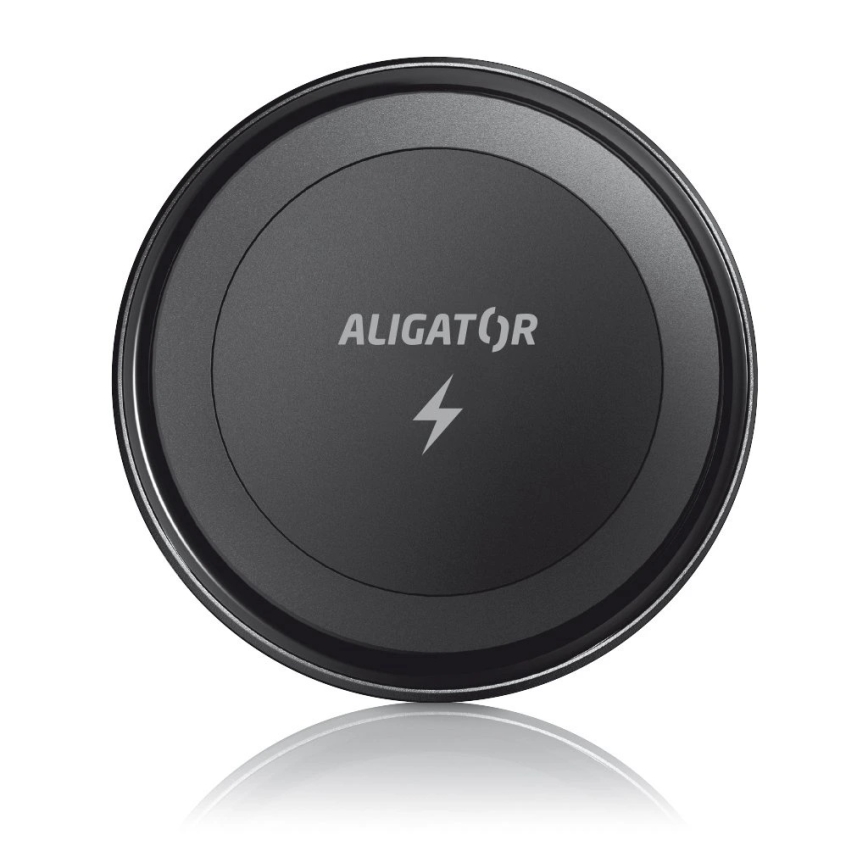 Aligator AMS05BK - Magnetni držač za mobilni telefon u automobilu s bežičnim Qi punjenjem 15W i MagSafe, crni