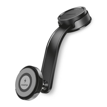 Aligator AMS07BK - Automobilski držač za telefon sa savitljivim ramenom, kompatibilan s MagSafe, crni