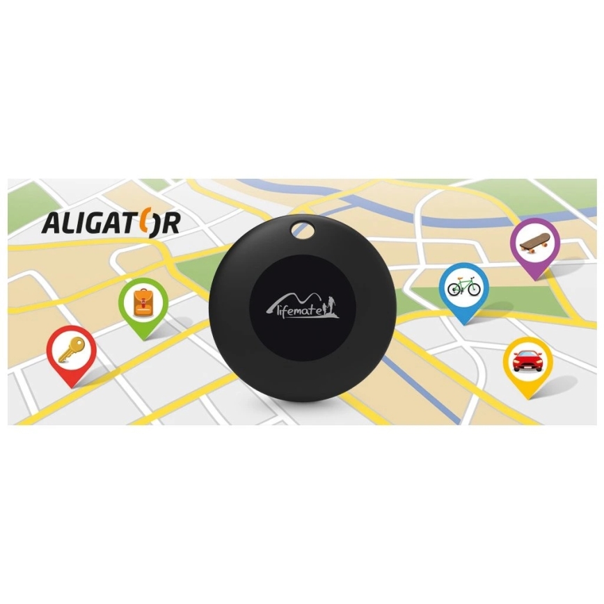 Aligator APD001 - Lokator Life Tag 1xCR2032 IP65 crna