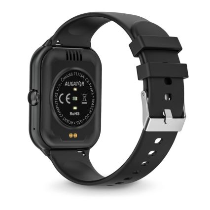 Aligator AW10BK - Pametni sat Watch GO 220 mAh IP67 crna