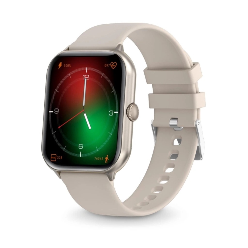 Aligator AW10SR - Pametni sat Watch GO 220 mAh IP67 krem