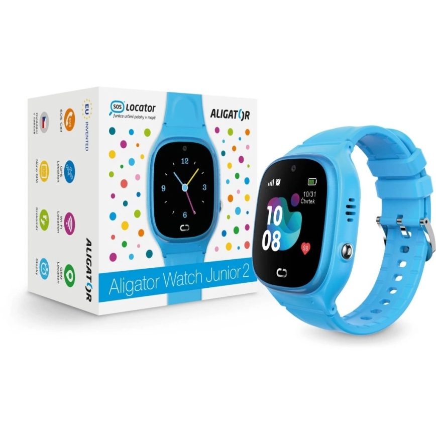 Aligator AW11BE - Pametni sat Watch Junior 2 450 mAh IP67 Wi-Fi plava