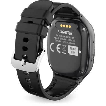 Aligator AW11BK - Pametni sat Watch Junior 2 450 mAh IP67 Wi-Fi crna