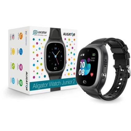Aligator AW11BK - Pametni sat Watch Junior 2 450 mAh IP67 Wi-Fi crna