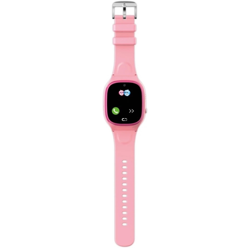 Aligator AW11PK - Pametni sat Watch Junior 2 450 mAh IP67 Wi‑Fi ružičasta