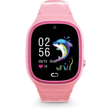 Aligator AW11PK - Pametni sat Watch Junior 2 450 mAh IP67 Wi‑Fi ružičasta