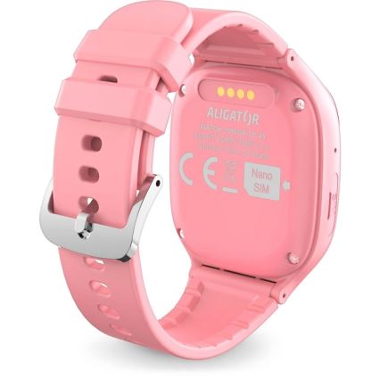 Aligator AW11PK - Pametni sat Watch Junior 2 450 mAh IP67 Wi‑Fi ružičasta