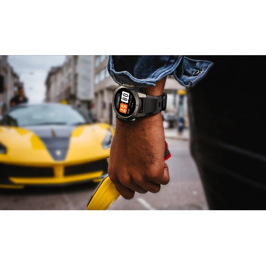 Aligator AW12BK - pametni sat Watch GPS, 500 mAh, IP69K, crni
