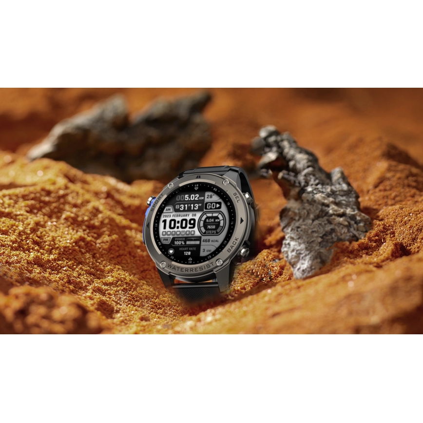 Aligator AW12BK - pametni sat Watch GPS, 500 mAh, IP69K, crni