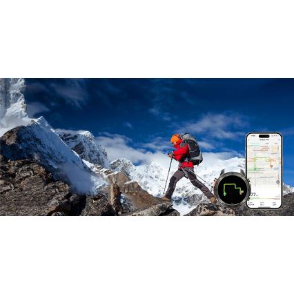 Aligator AW12BK - pametni sat Watch GPS, 500 mAh, IP69K, crni