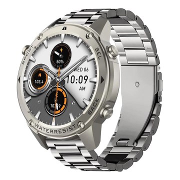 Aligator AW12SR - Pametni sat Watch GPS 500 mAh IP69K srebrni