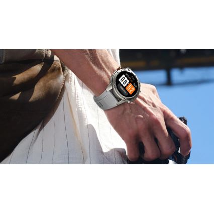 Aligator AW12SR - Pametni sat Watch GPS 500 mAh IP69K srebrni