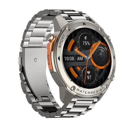 Aligator AW12SR - Pametni sat Watch GPS 500 mAh IP69K srebrni